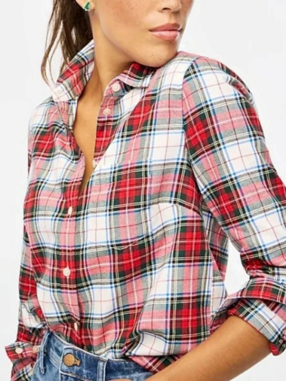 J.Crew Classic-fit flannel shirt in vintage plaid